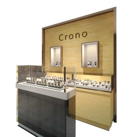 Commercial Luxury Custom Retail Modern Wooden Wall Watch Display Counter Showcase