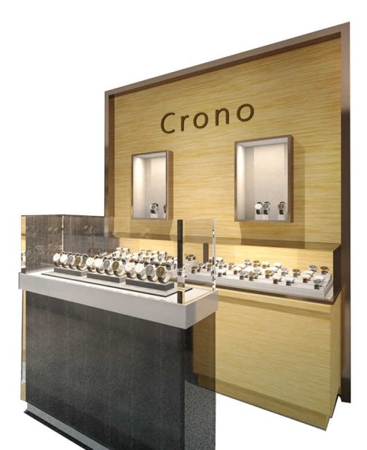 Commercial Luxury Custom Retail Nowoczesna drewniana ściana Watch Display Counter Showcase