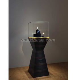 Commercial Custom Design Modern Jewellery And Watch Pedestal Display Showcase 