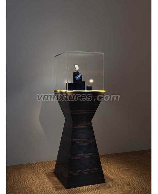 Commercial Custom Design Modern Jewellery And Watch Pedestal Display Showcase 