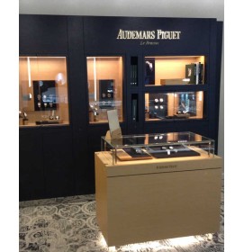 Luxe Creatief Ontwerp Houten Glas Sieraden Winkel Display Teller Showcase