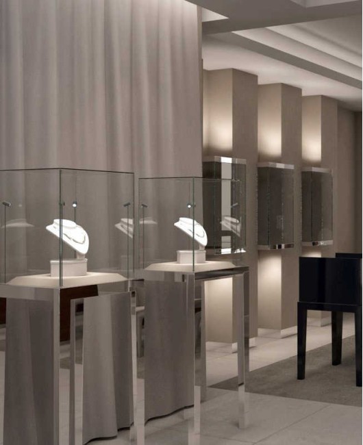 Розкішний креативний дизайн Дерев'яний скляний ювелірний магазин Вітрина вітрини