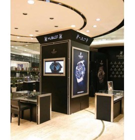 Luxury Modern Wooden Glass Watch Display Counter Showcase
